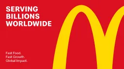 McDonalds brand awareness concept deck cover
